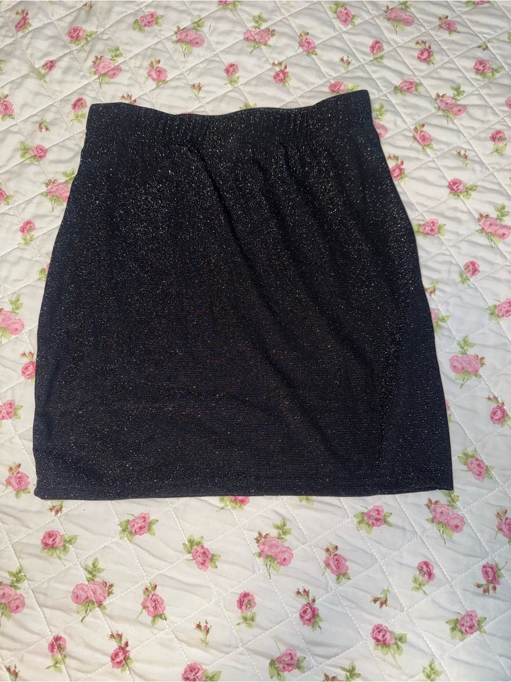 SHEIN Black Sparkle Stretch Mini Skirt - Picture 5 of 5